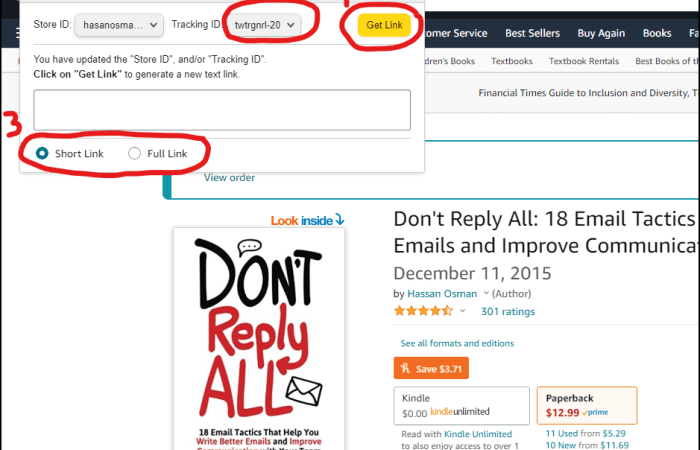 Amazon Affiliate Generate Link untuk Meningkatkan Pendapatan